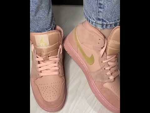 Обзор Nike Air Jordan 1 Mid SE Coral Stardust