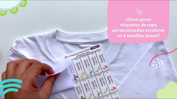 COMO HACER ETIQUETAS PARA LA ROPA. (actualizado) Amo diseñar coser y  enseñar 