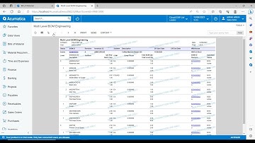 Acumatica Bill of Materials (BOM) Solution