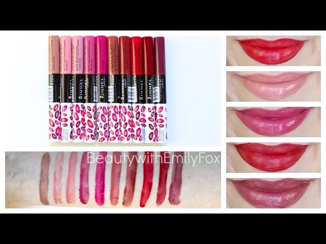 Rimmel Provocalips + Lip Swatches - Beauty with Emily Fox - YouTube