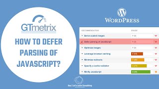 How to defer parsing of JavaScript for better GTmetrix Score using simple codes | no plugins | Free