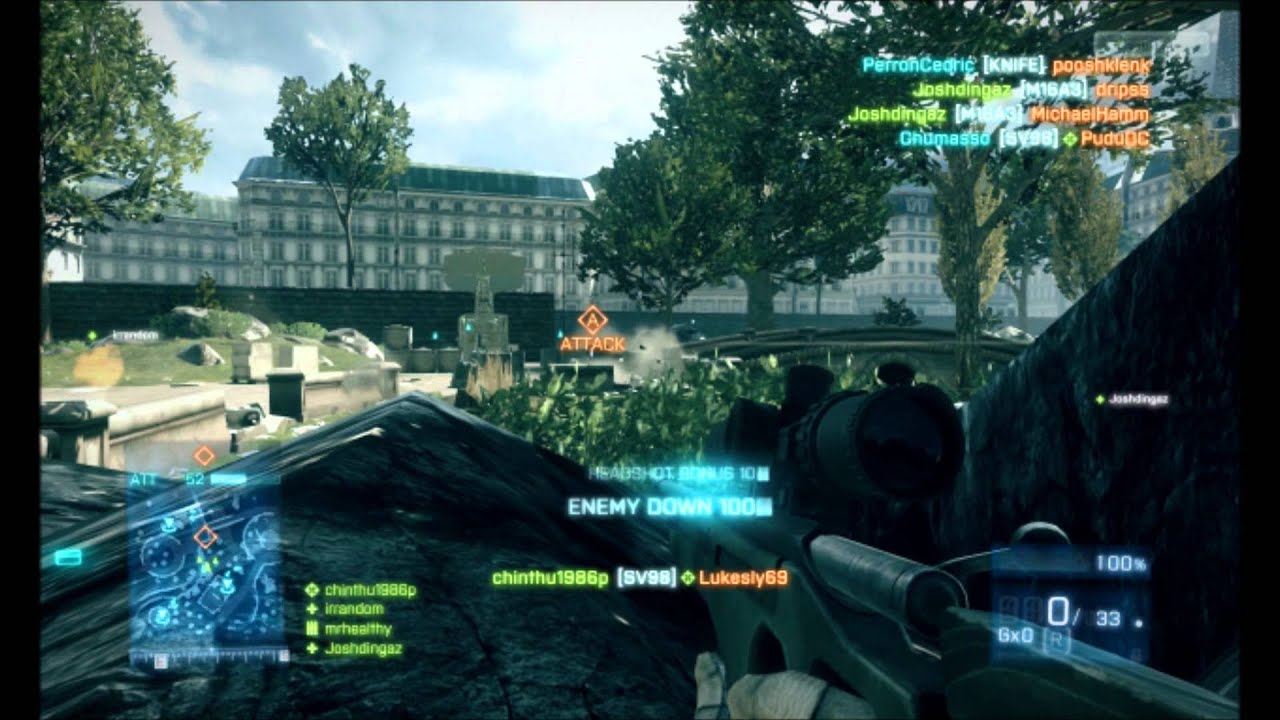 Battlefield 3 Sniper Montage by =EXS=Earth