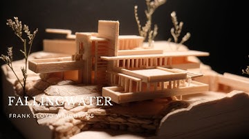 I made a mini Fallingwater! // Pocket Architecture | Fallingwater, US | Frank Lloyd Wright