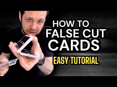 How to False Cut Cards (Easy Tutorial) LEARN 2 WAYS to make people think you are shuffling the deck