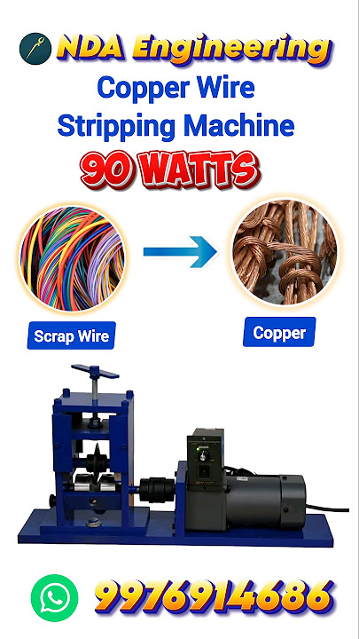 Copper wire stripper machine 90watts Coimbatore NDA ENGINEERING #wirestrippingmachine #wire #copper