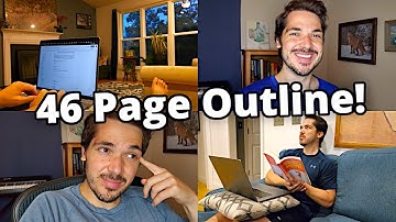 Outlining the sequel to my epic fantasy novel | writing vlog