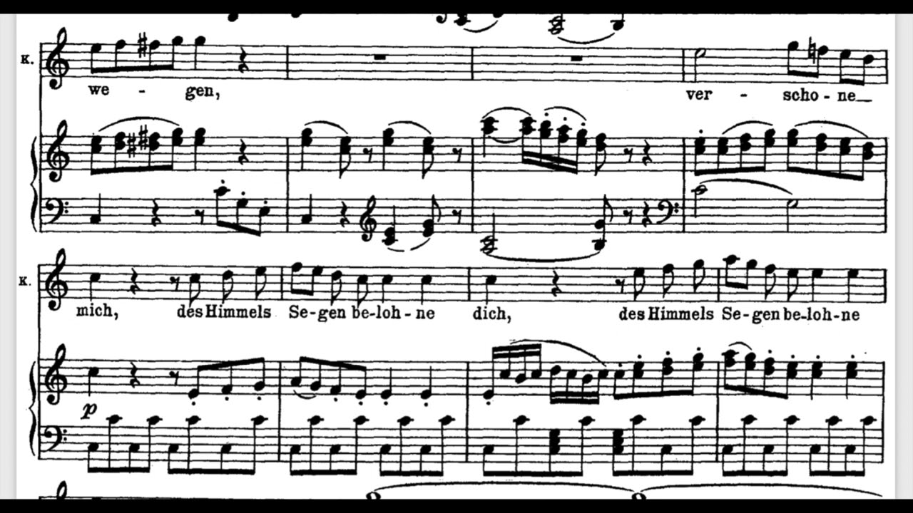 MOZART: (performance version) Martern aller arten (piano accompaniment)
