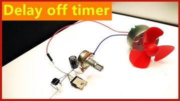 How to make delay off timer by using mosfet and Capacitor