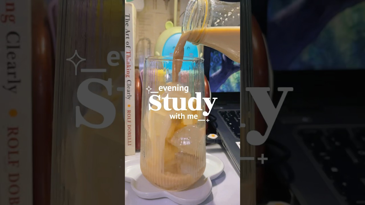 ASMR Study With Me | Evening Study Vlog #aesthetic #study #studyvlog #studyinspiration