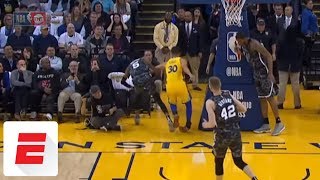 Stephen Curry injures ankle early in first quarter of Warriors vs. Spurs | ESPN