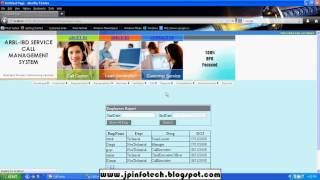 Service Call Management System | Asp.net, C#.net Final Year Project screenshot 1