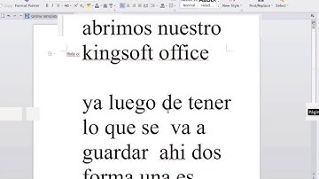 como guardar un documento desde   kingsoft office para microsoft office