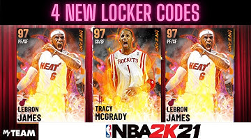 4 *NEW* LOCKER CODES | CHANCE AT GALAXY OPAL LEBRON JAMES & TMAC NBA 2K21 MYTEAM LIMITED TIME