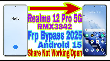 Realme 12 Pro 5G (RMX3842) Android 15 Frp Bypass/Share Not Working | New Trick 2025 | Reset Frp Lock