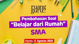 Pembahasan Soal TVRI Belajar dari Rumah - SMA - 13 Agustus 2020 | Pertidaksamaan Eksponen