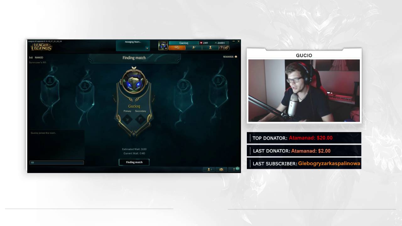 Gucio czyta wierszyk o pewnej znanej streamerce