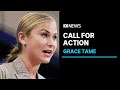 Grace Tame urges action on matters of consent in wake of Tas. harassment investigation | ABC News