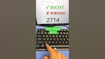 Computer🖥️ Shortcut Key for Right ✅ Wrong ❌ Symbols #keyboard #computershortcut #mechanicalkeyboard