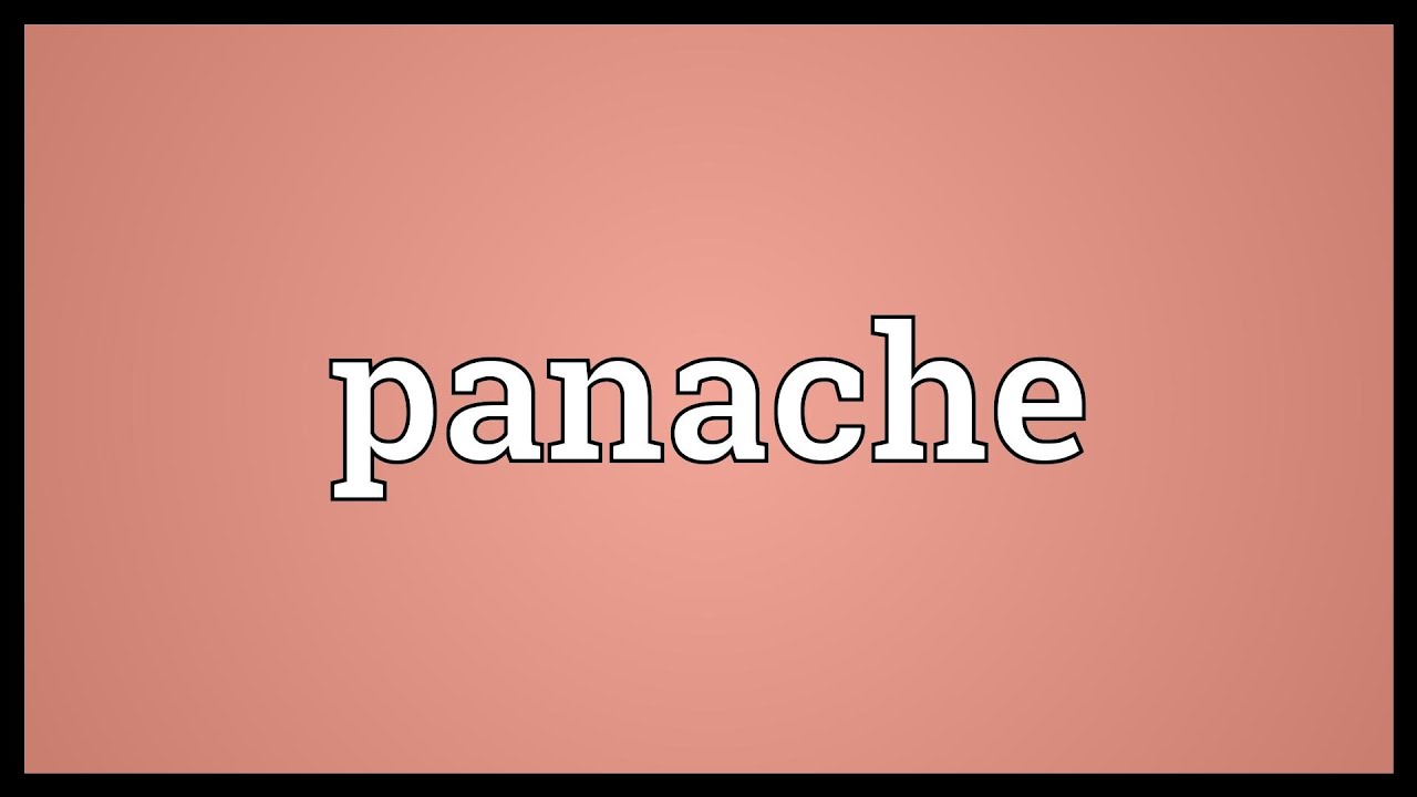 Panache Meaning - YouTube