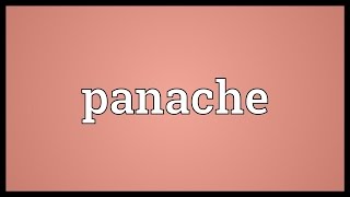 Panache Meaning