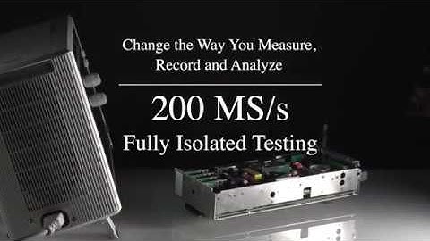 Hioki MR6000 Memory HiCorder - Measure inverter and switching power supply signals with direct input