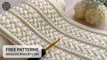 VERY EASY & UNUSUAL Crochet Pattern for Beginners! 💛 Crochet Stitch for Baby Blanket, Bag & Scarf