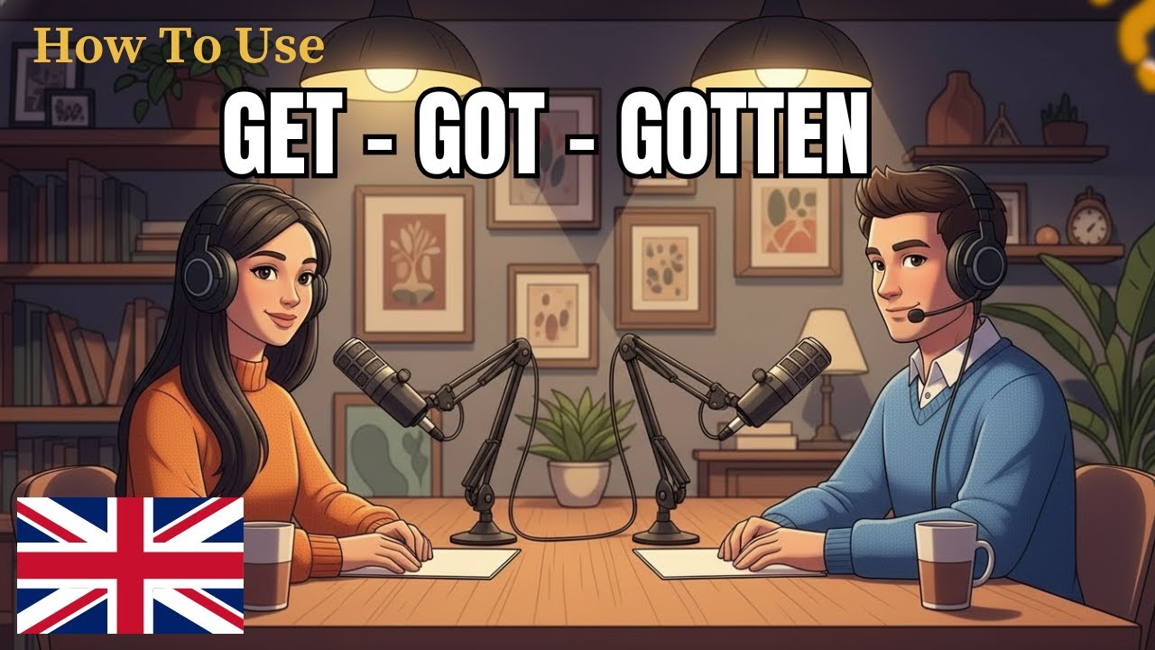 How To Use GET - GOT - GOTTEN In English | ESL Conversation Practice