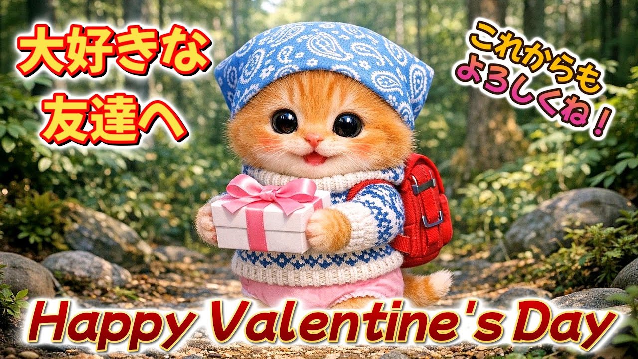 【AI子猫ピコ】手作りバレンタインチョコ “ありがとう” を形にした日！