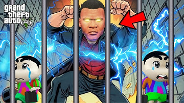 GTA 5 : Franklin Dig A Secret Tunnel To Save Shinchan And Pinchan From Jail In GTA 5!