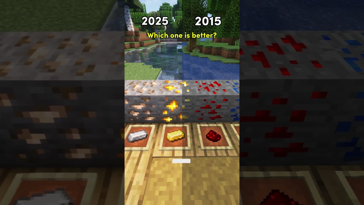 Minecraft TEXTURES 2015 VS 2025 ( OMG!) Part 4