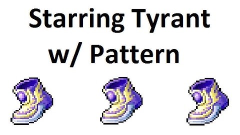 Starring Tyrant Equipment with Pattern