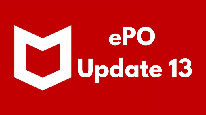 McAfee ePO 5.10.0 Update 13 | ePO 5.10 Install CU-13 | Cumulative Update 13