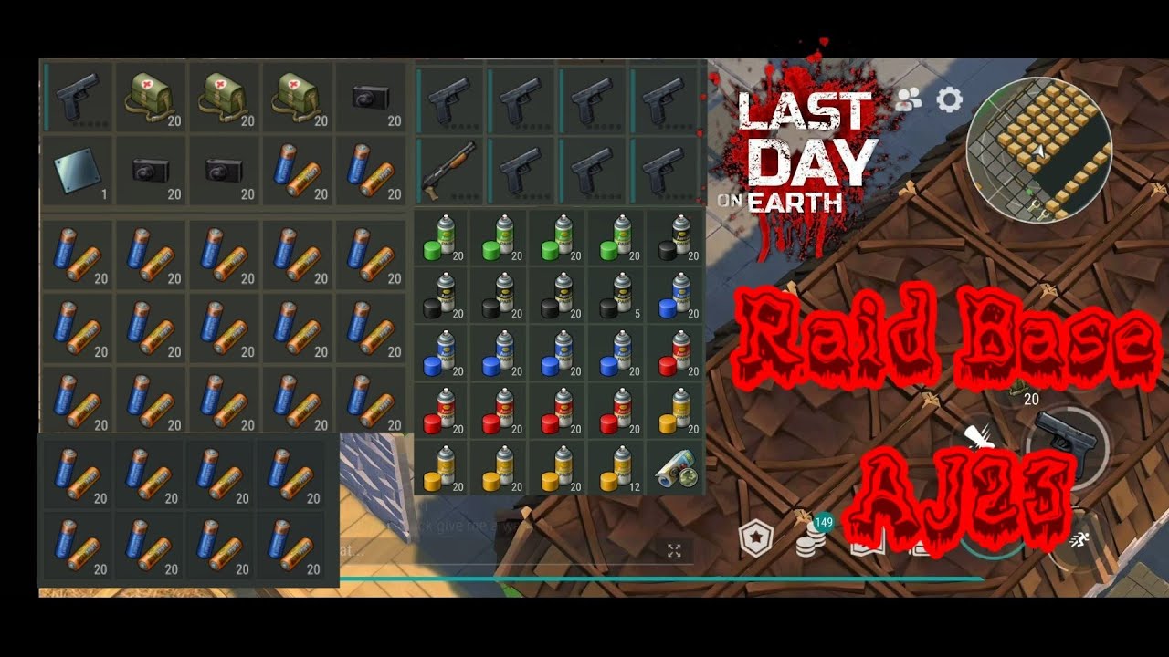 LDOE raid base AJ23 | Last Day on Earth | New Backpack skin | New chopper skin