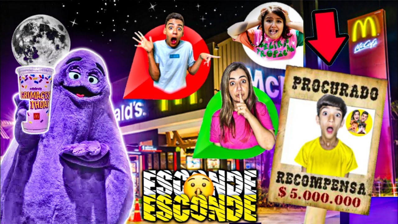 O GRIMACE SHAKE SEQUESTROU O LUCAS ROCHA E FIZEMOS UM ESCONDE-ESCONDE EXTREMO COM A FAMÍLIA ROCHA