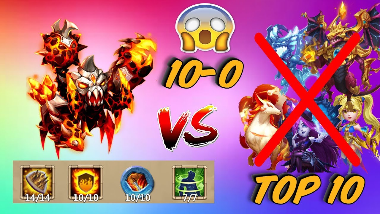 АТЛАНТ КОТОРОГО НЕ СЛИТЬ \ ПРОТИВ ТОП 10 ГЕРОЕВ \ БИТВА ЗАМКОВ \ CASTLE CLASH