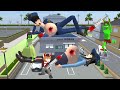 Yuta the zombie boss and Mio, his subordinate, then look for a pregnant police giant - sakura school