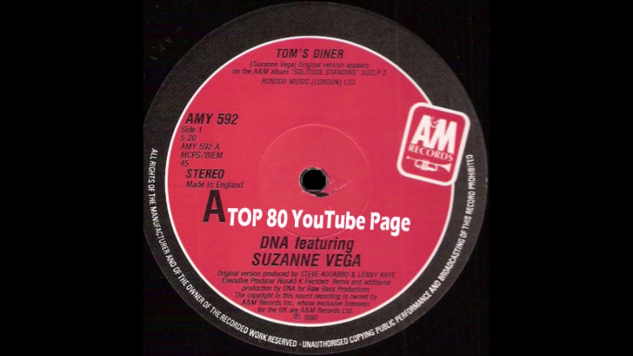 Песня toms diner. Tom s Diner Сюзанна Вега. DNA Tom's Diner. Suzanne Vega Tom's Diner обложка. Toms dinner DNA feat. Suzanne Vega.