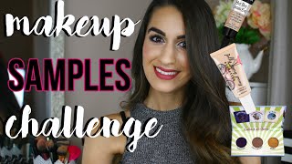 FULL FACE OF MAKEUP SAMPLES CHALLENGE!