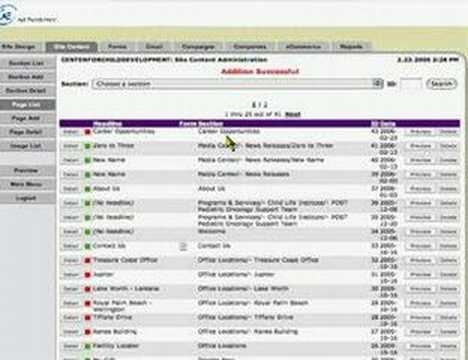 Database Driven Website