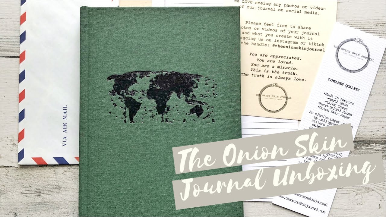 The Onion Skin Journal Unboxing Traveller's Edition YouTube