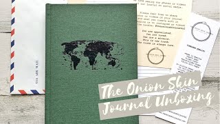 The Onion Skin Journal Unboxing |  Travellers Edition