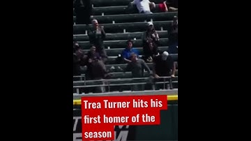 Trea turner hits his first home run of the season 🥳🥳🥳 #basball #edit