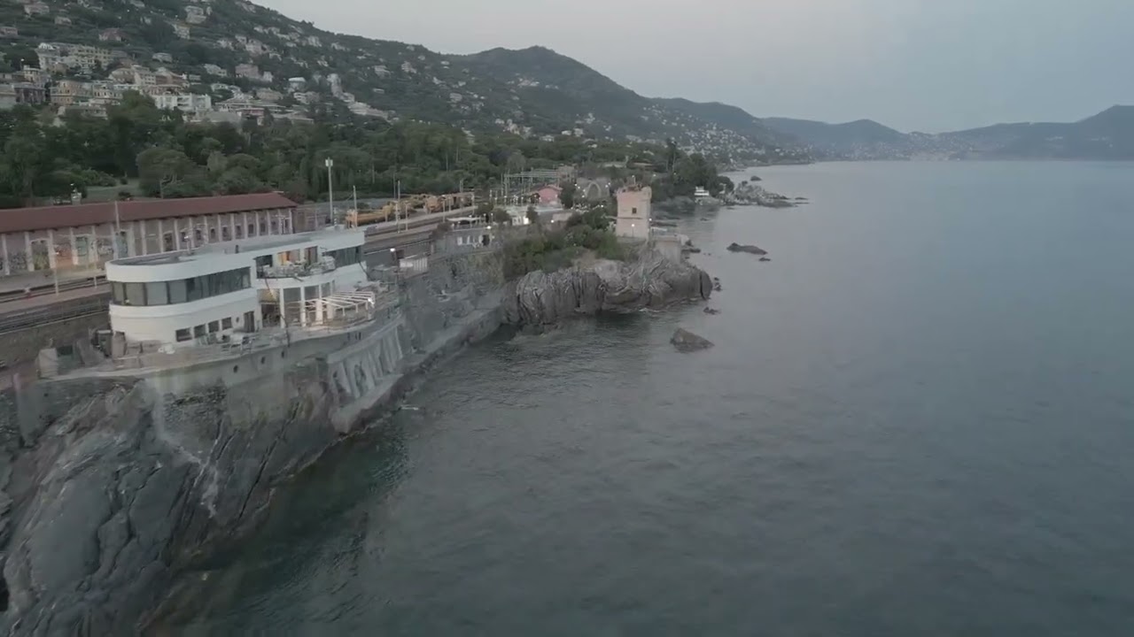 Genova Nervi Passeggiata Anita Garibaldi by DJI Mini 3 Pro drone