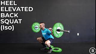 Heel Elevated Back Squat (Isometric)