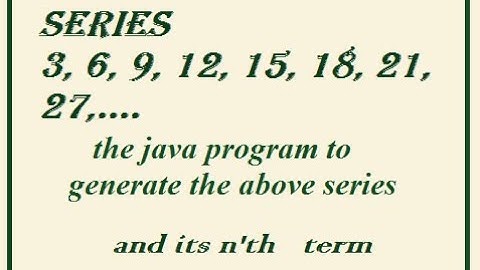 Series 3, 6, 9, 12, 15, 18 in 2025