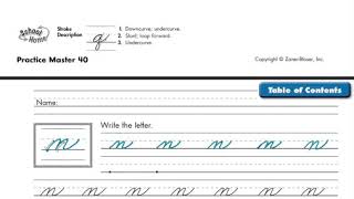Lowercase Cursive m -Beginning Cursive 23