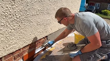Damp proofing done right removing bridging render and pebble dashing the proper way