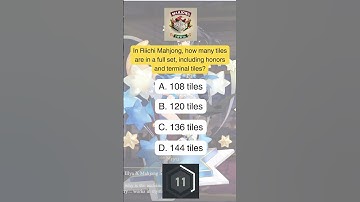 Riichi Mahjong Trivia Q20 #shorts #trivia #riichimahjong
