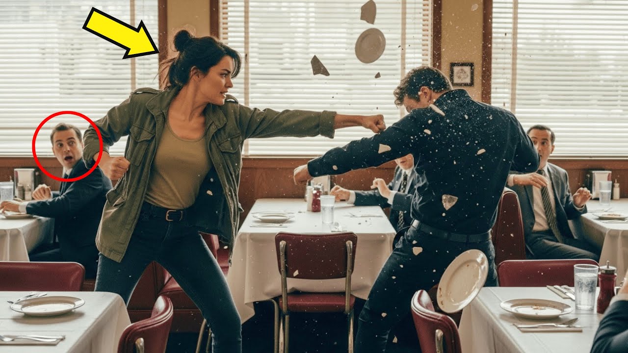 Drie mannen vielen een vrouw aan in restaurant — 15 seconden later bleek ze marinier