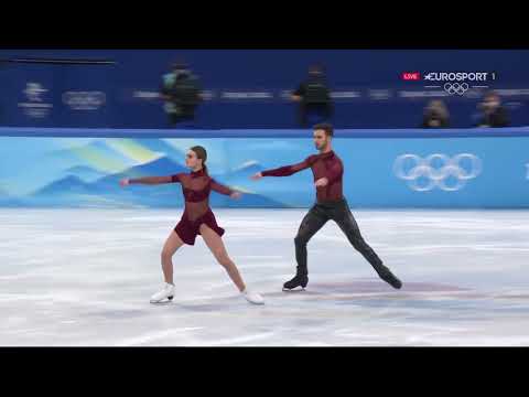 90.83 et record du monde battu pour Papadakis-Cizeron en danse rythmique | Danse sur glace | JO 2022